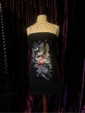 Ed Hardy Denim Dress New With Tags